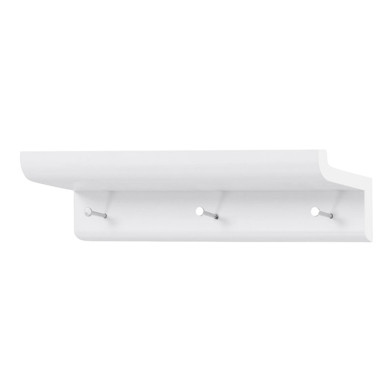 Symple Stuff Wall Mounted Coat Rack with Shelf & Reviews Wayfair.co.uk
